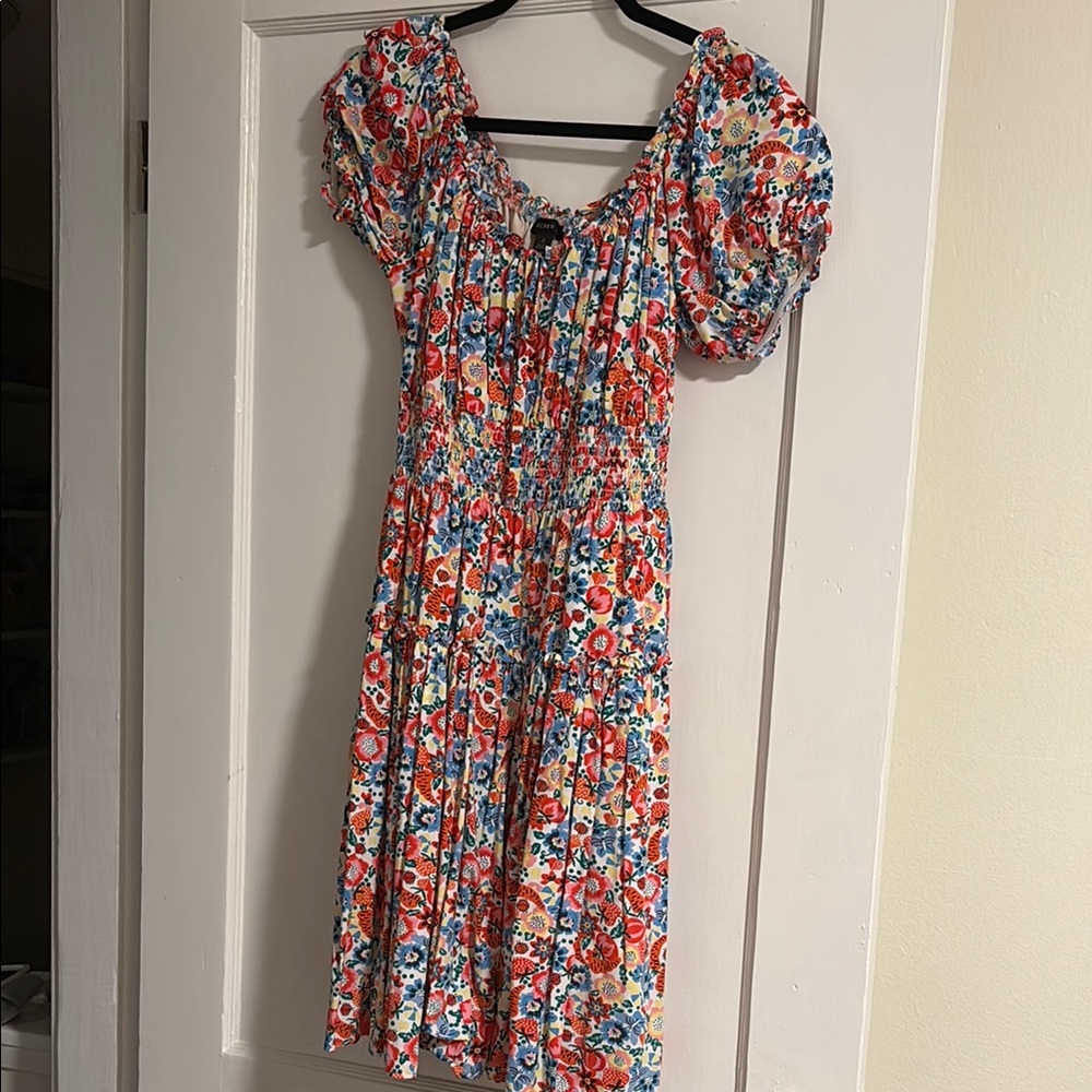 J. Crew Multicolor Floral Dress